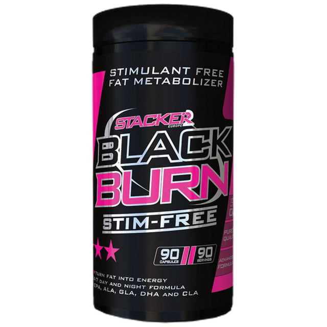 Black Burn / Stim-Free - 90 капсули  Stacker - Nutra Best Bulgaria