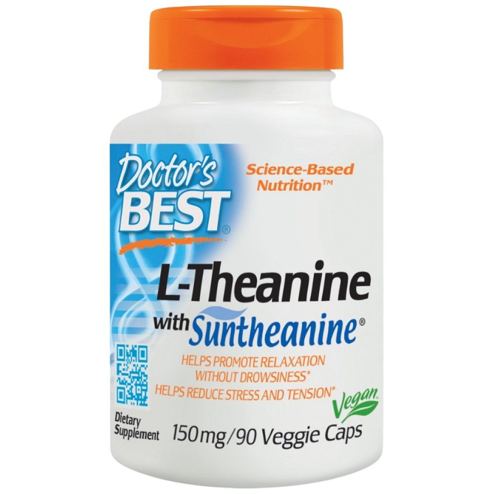 L-Theanine 150 mg | With Suntheanine - 90 капсули  Doctor’s Best - Nutra Best Bulgaria