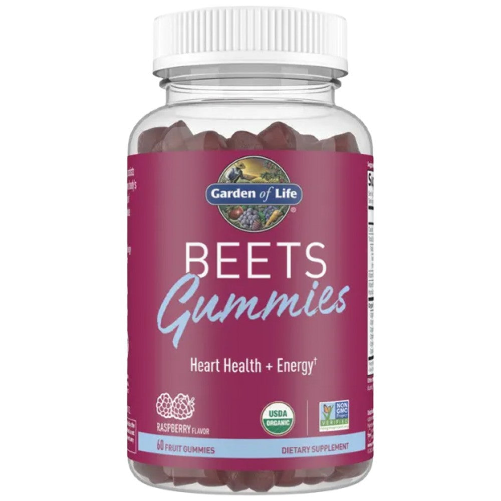 Beets Gummies - 60 желирани бонбони  Garden Of Life - Nutra Best Bulgaria