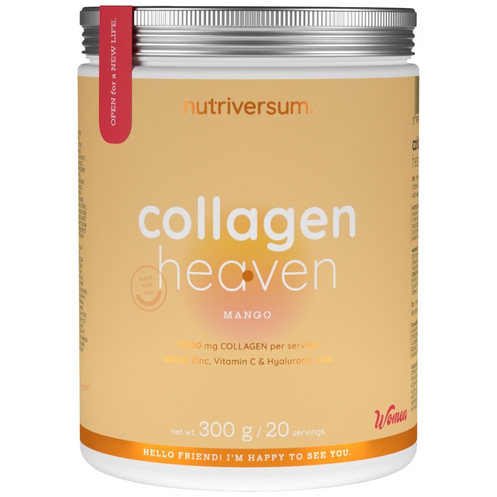 Collagen Heaven | added Zinc, Vitamin C and Hyaluronic Acid - 300 грама  Nutriversum - Nutra Best Bulgaria