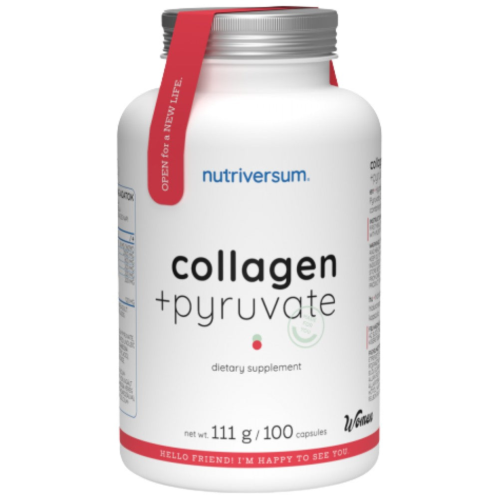 Collagen Pyruvate | with Hyaluronic, CLA, Garcinia - 100 капсули  Nutriversum - Nutra Best Bulgaria