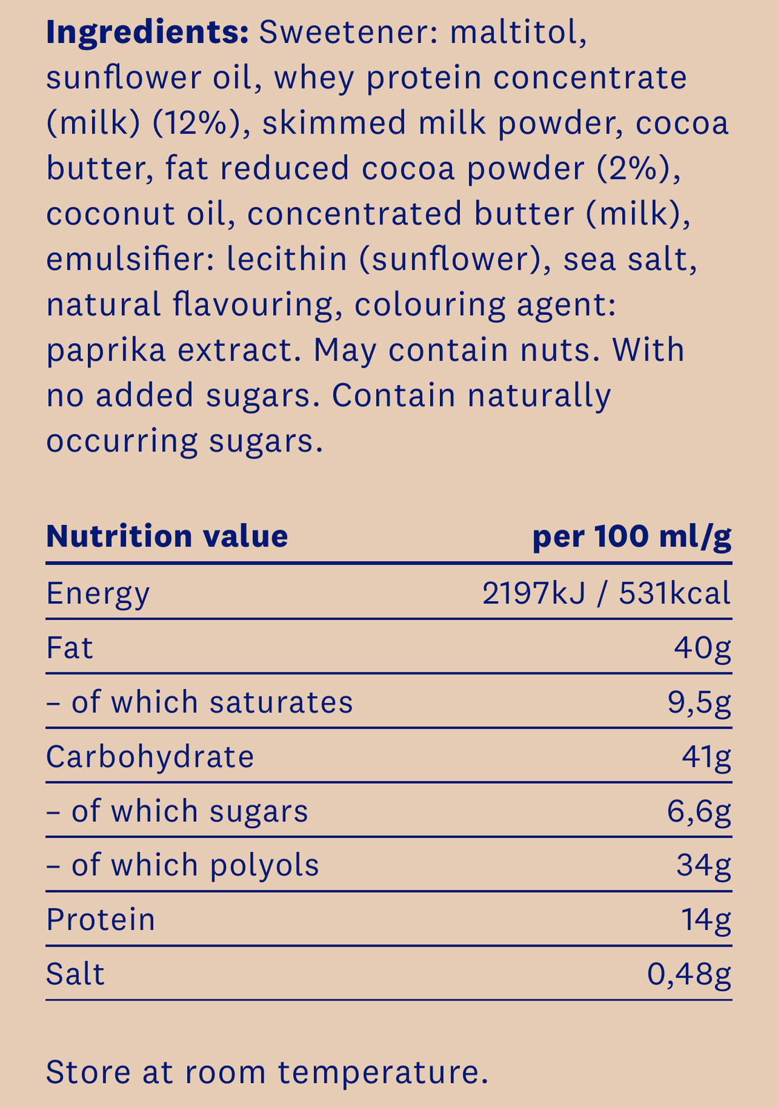 Proteinella Солен Карамел 200 гр. - без добавена захар и без палмово олио  HealthyCo - Nutra Best Bulgaria