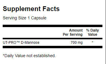 D-Mannose 700 mg - 60 капсули  Swanson - Nutra Best Bulgaria