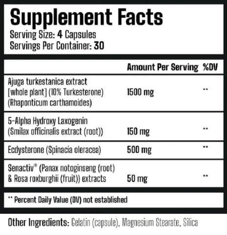 Nattyquad | Natural Muscle Building Stack - 120 капсули  Muscle Rage - Nutra Best Bulgaria
