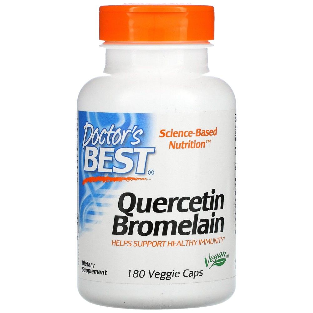 BEST Quercetin Bromelain - 180 капсули  Doctor’s Best - Nutra Best Bulgaria