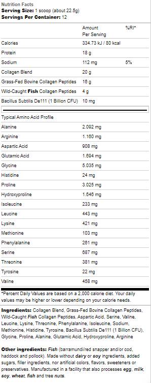 Wild Caught & Grass Fed | Collagen Multi-Sourced - 270 грама  Garden Of Life - Nutra Best Bulgaria