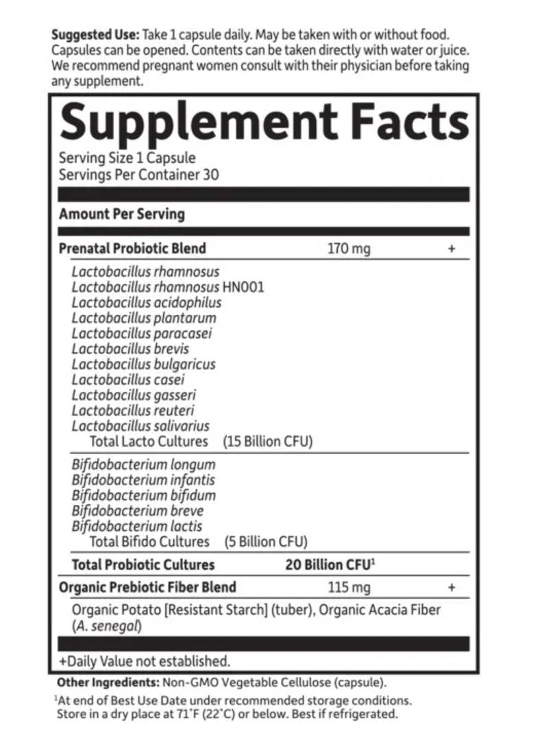 Dr. Formulated Probiotics | Once Daily Prenatal - 30 капсули  Garden Of Life - Nutra Best Bulgaria