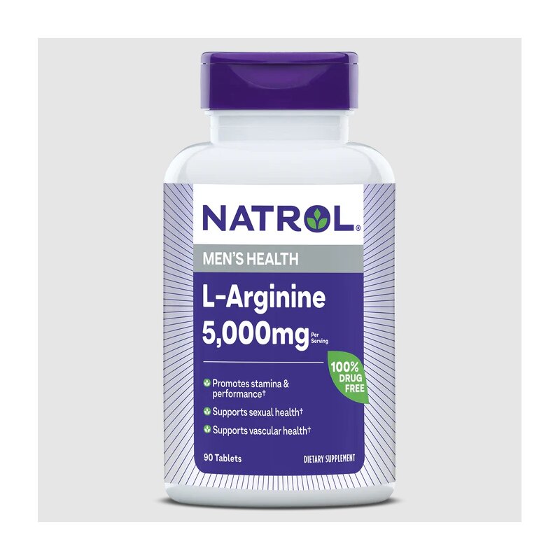 L-Arginine 5000 mg. / 90 Tabs.  Natrol - Nutra Best Bulgaria