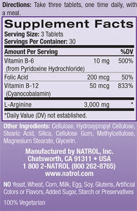 L-Arginine 5000 mg. / 90 Tabs.  Natrol - Nutra Best Bulgaria
