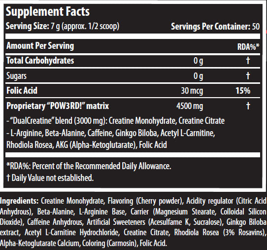 Pow3rd 2.0 / 350g.  SCITEC - Nutra Best Bulgaria