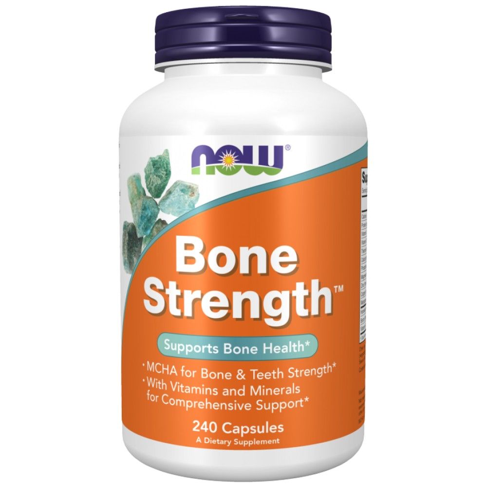 Bone Strength - 240 капсули  NOW Foods - Nutra Best Bulgaria