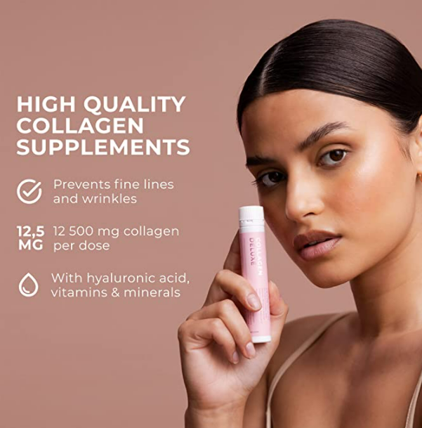 Рибен Колаген Deluxe® 12,500 мг с хиалуронова киселина 75 мг 20 x 25ml  Swedish Collagen - Nutra Best Bulgaria