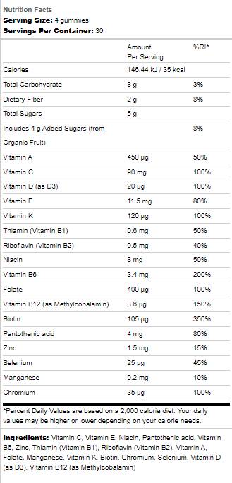 Mykind Organics | Women's Multi Gummies - 120 желирани бонбони  Garden Of Life - Nutra Best Bulgaria