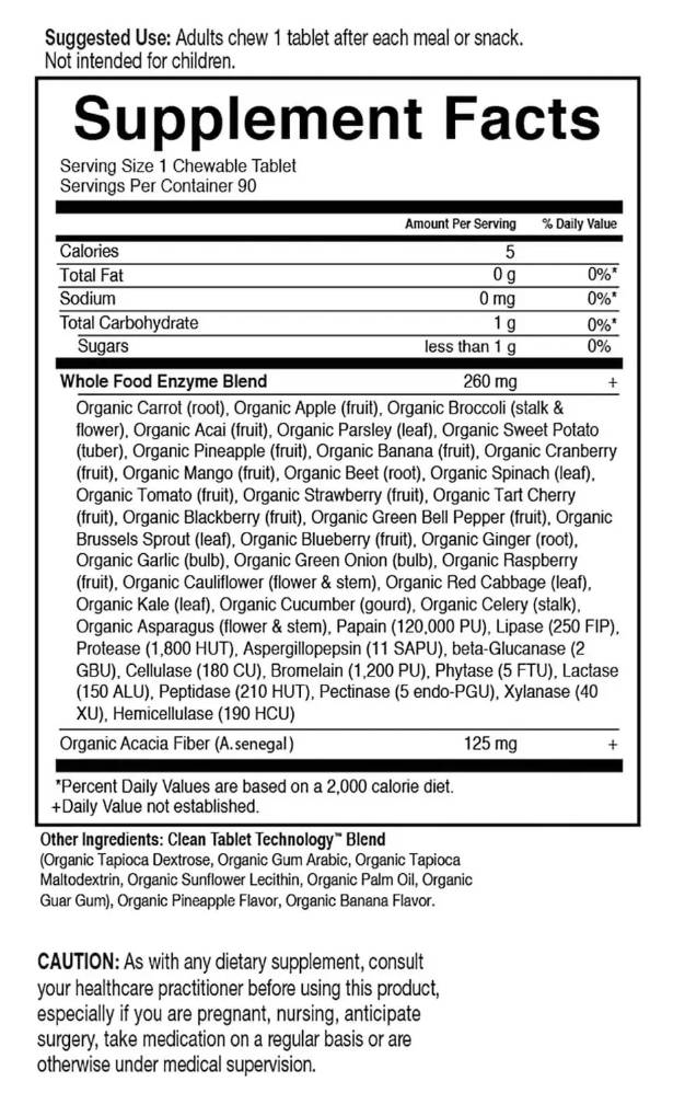 Dr. Formulated Organic Digest+ - 90 Дъвчащи таблетки  Garden Of Life - Nutra Best Bulgaria