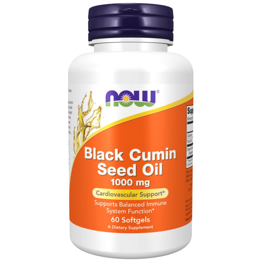 Black Cumin Seed Oil 1000 mg - 60 Гел капсули  NOW Foods - Nutra Best Bulgaria