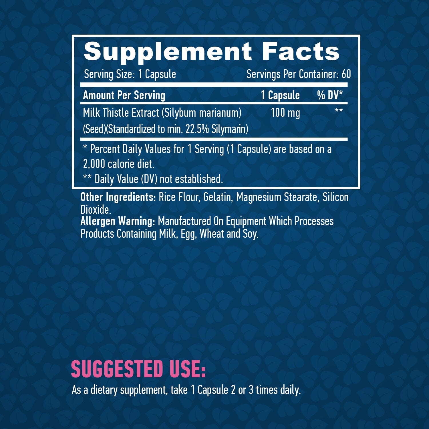 Milk Thistle 100mg. / 60 Vcaps.  Haya Labs - Nutra Best Bulgaria