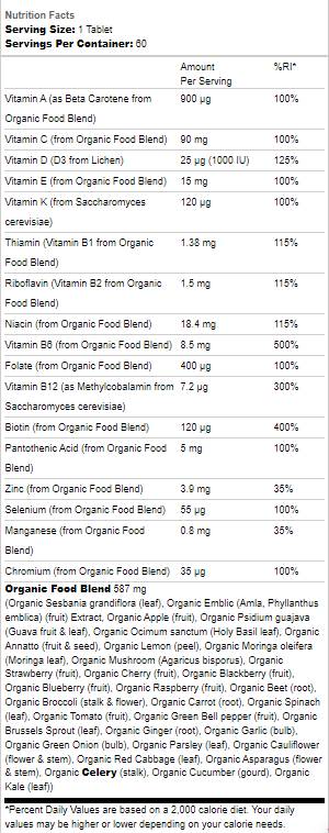 Mykind Organics | Men's Once Daily - 30 Таблетки  Garden Of Life - Nutra Best Bulgaria