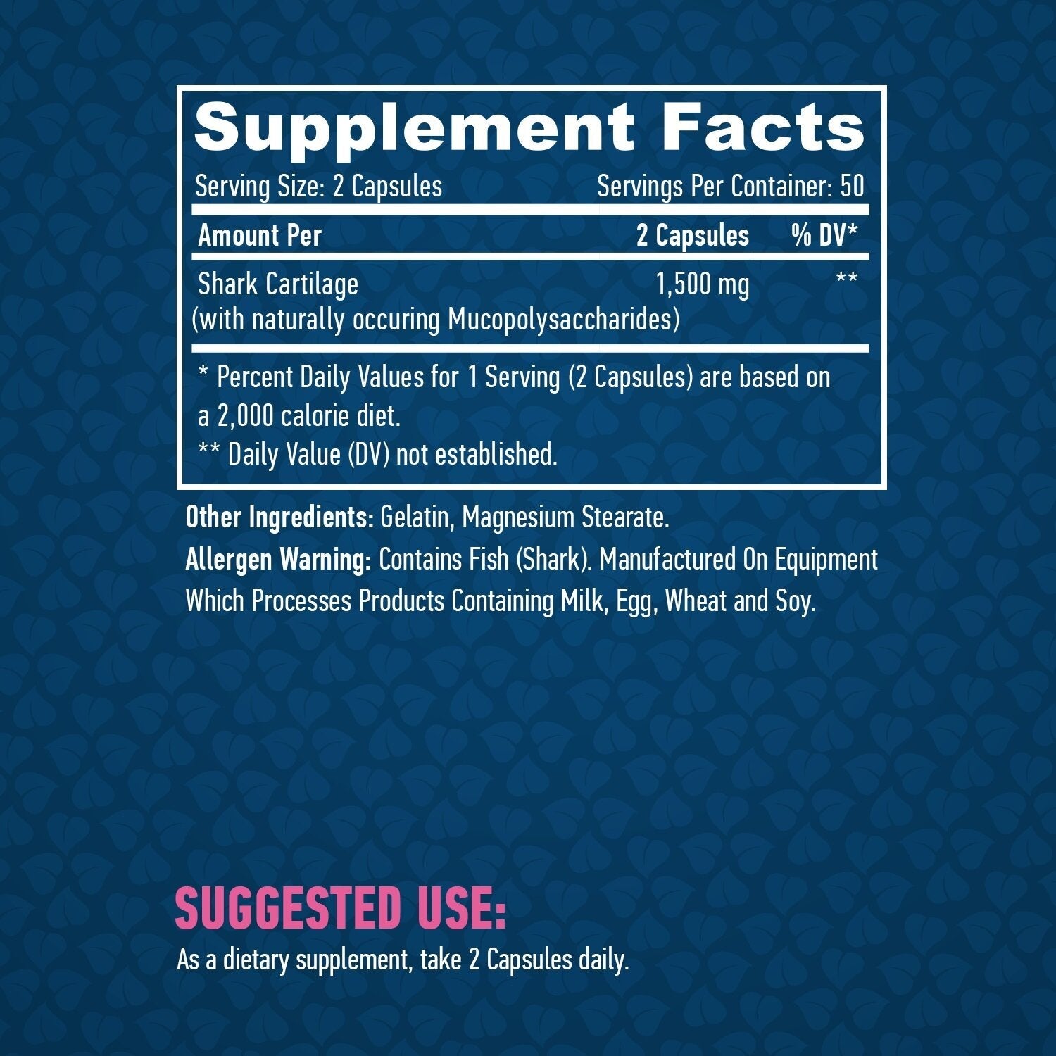 Shark Cartilage 750mg. / 100 Caps.  Haya Labs - Nutra Best Bulgaria