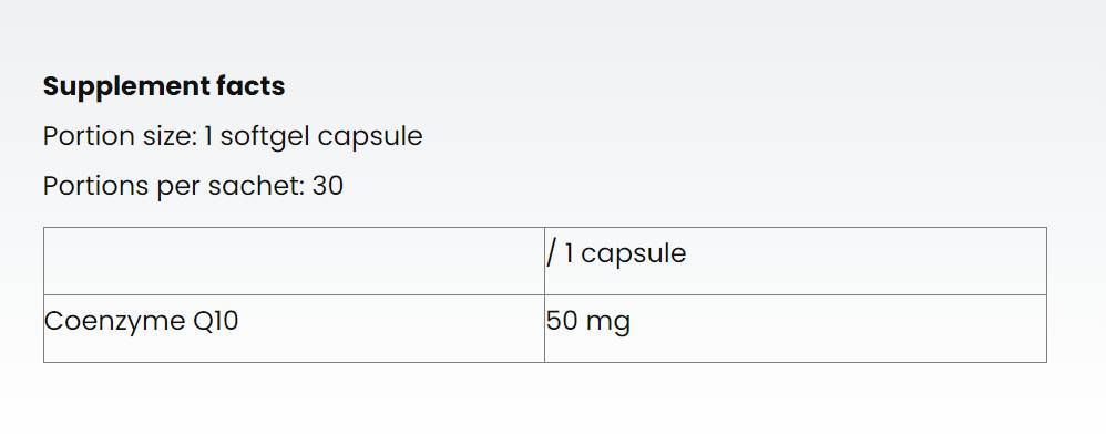 Coenzyme Q10 | CoQ10 - 30 Гел капсули  Nutriversum - Nutra Best Bulgaria