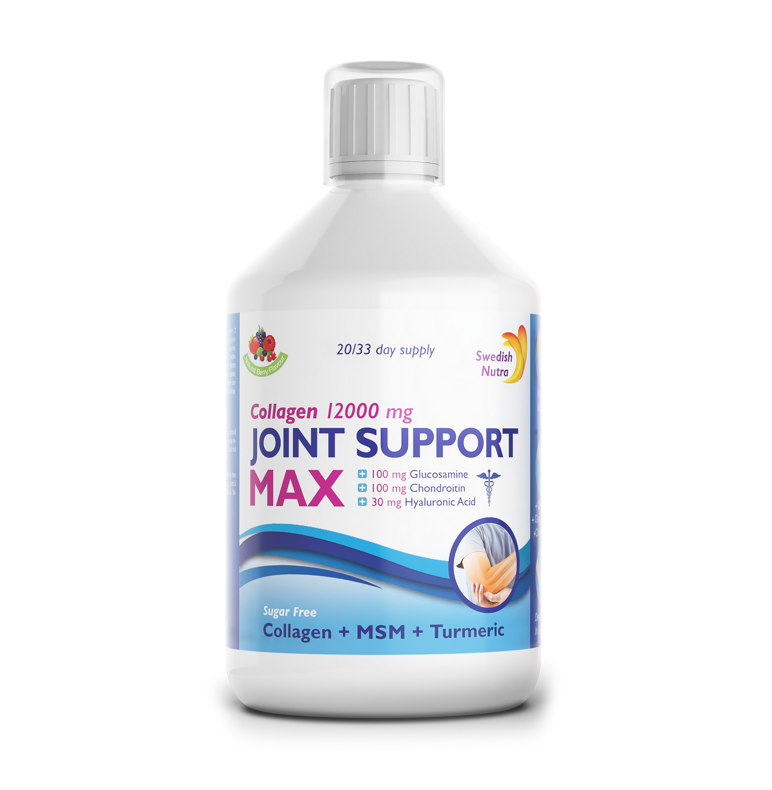 Течен колаген за стави Joint Support MAX 12000 MG - 500 мл  Swedish Nutra - Nutra Best Bulgaria