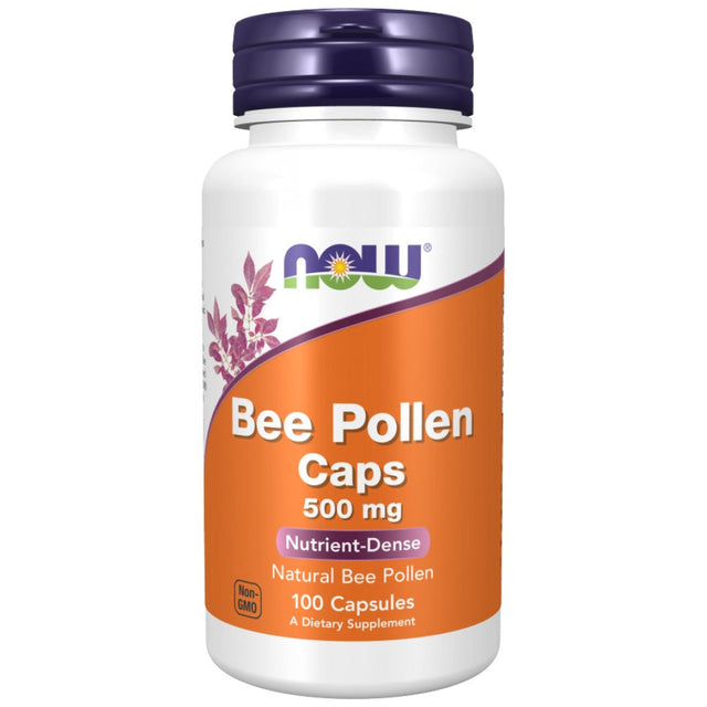 Bee Pollen 500 mg - 100 капсули  NOW Foods - Nutra Best Bulgaria
