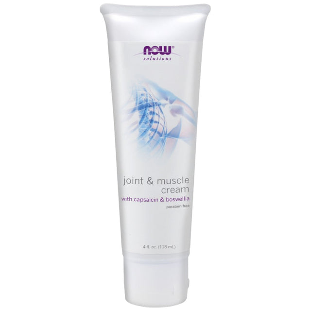 Joint & Muscle Cream | with Glucosamine, Boswellia and Capsaicin - 118 мл  NOW Foods - Nutra Best Bulgaria