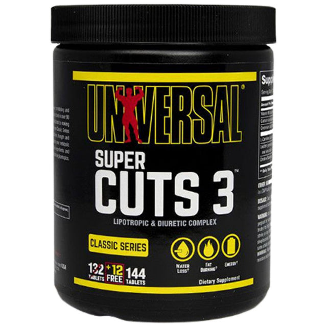 Super Cuts 3 - 132 Таблетки  Universal Nutrition - Nutra Best Bulgaria