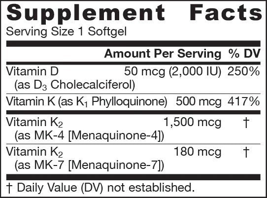 K-Right - Vitamin K Complex - Витамин К - 60 softgels  Jarrow Formulas - Nutra Best Bulgaria