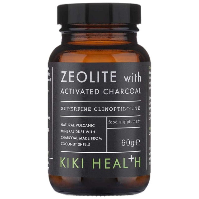 Zeolite With Activated Charcoal Powder - 60 грама  KIKI Health - Nutra Best Bulgaria