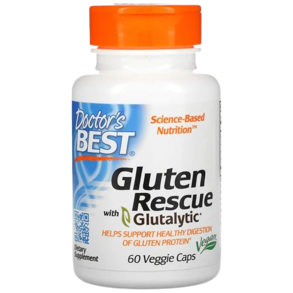Gluten Rescue | with Glutalytic® - 60 капсули  Doctor’s Best - Nutra Best Bulgaria