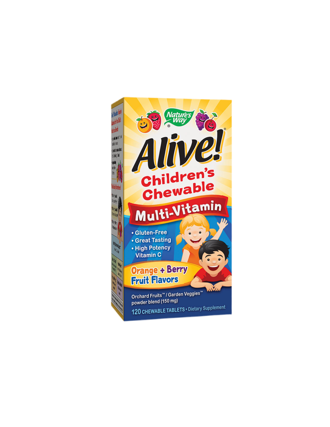 Alive! Children's Chewable Multi-Vitamin Tablets - 120 Дъвчащи таблетки  Alive - Nutra Best Bulgaria