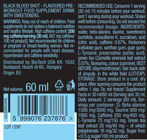 Black Blood Shot / 60 ml  BioTech USA - Nutra Best Bulgaria