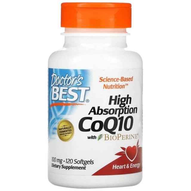 BEST CoQ10 with Bioperine 100 mg - 120 Гел капсули  Doctor’s Best - Nutra Best Bulgaria