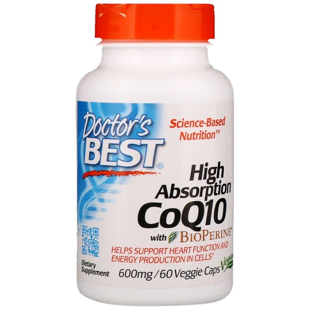 BEST CoQ10 with Bioperine 600 mg - 60 капсули  Doctor’s Best - Nutra Best Bulgaria
