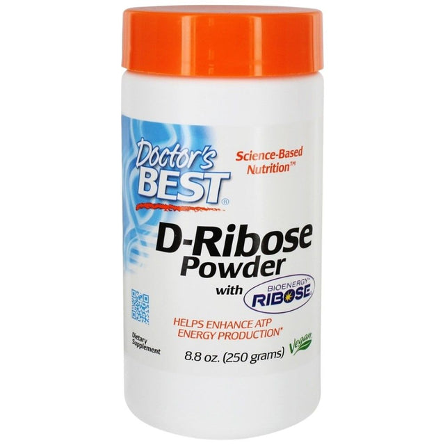 BEST D-Ribose Powder - 250 грама  Doctor’s Best - Nutra Best Bulgaria