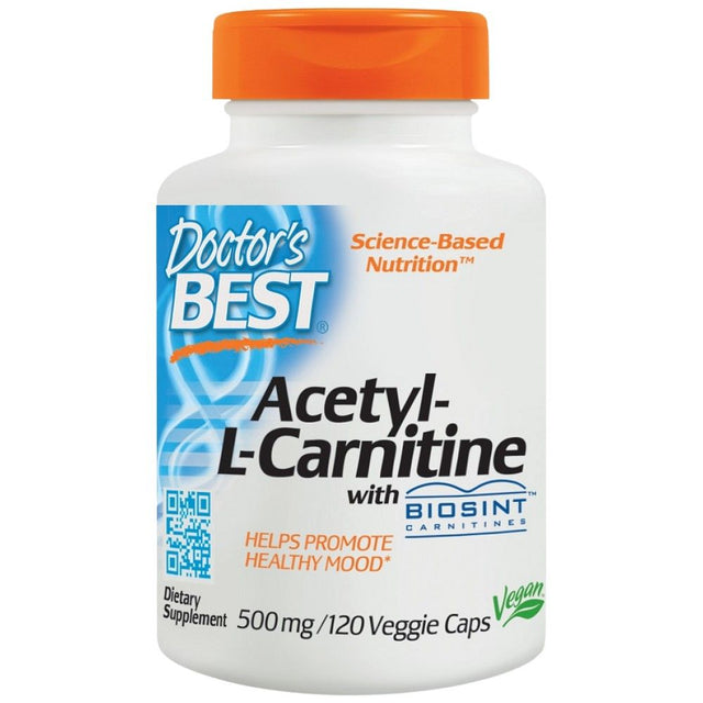 BEST Acetyl-L-Carnitine 500 mg - 120 капсули  Doctor’s Best - Nutra Best Bulgaria