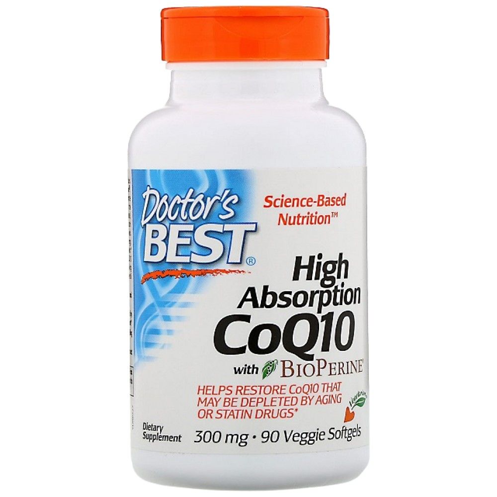 BEST CoQ10 with Bioperine 300 mg - 90 Гел капсули  Doctor’s Best - Nutra Best Bulgaria