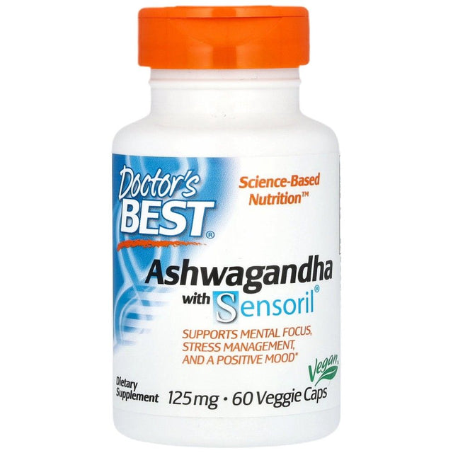 BEST Ashwagandha 125 mg - 60 капсули  Doctor’s Best - Nutra Best Bulgaria