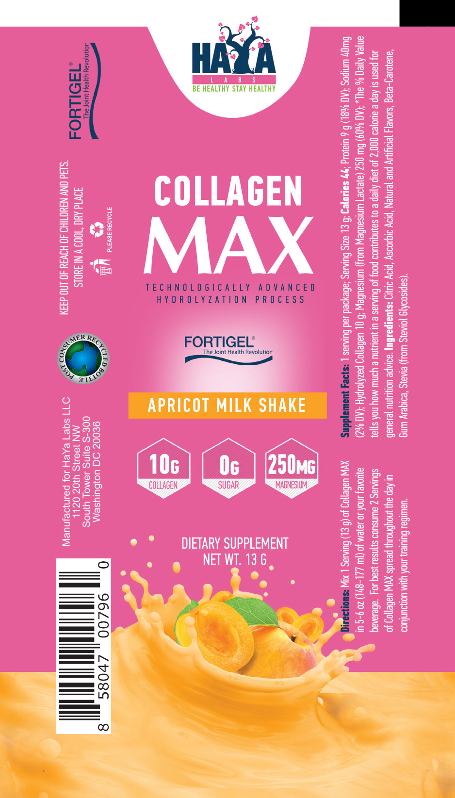 Collagen Max Sachet - 0.013 kg  Haya Labs - Nutra Best Bulgaria
