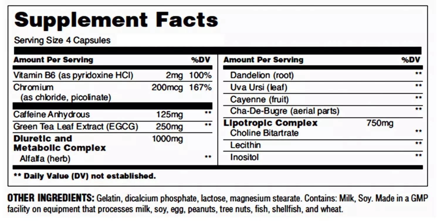 Ripped Fast - 120 капсули  Universal Nutrition - Nutra Best Bulgaria