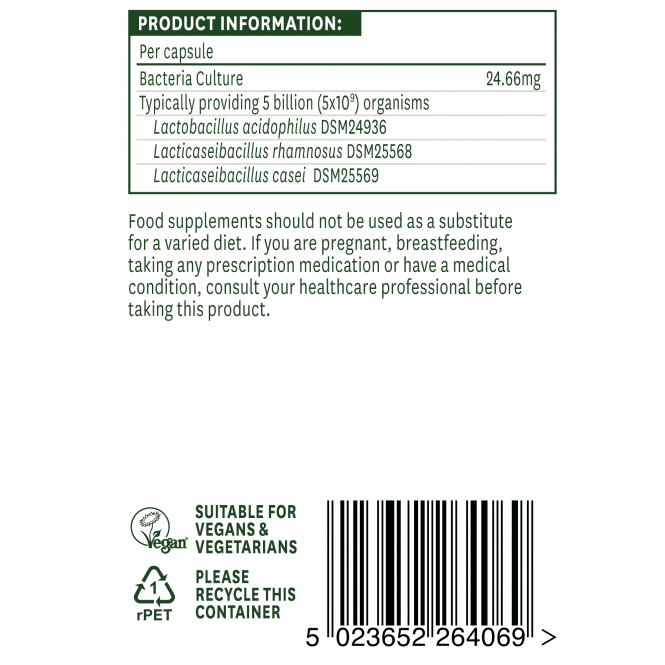 Пробиотичен комплекс с Ацидофилус (Acidophilus Complex) 5млрд. 60 капсули NaturesAid  Natures Aid - Nutra Best Bulgaria