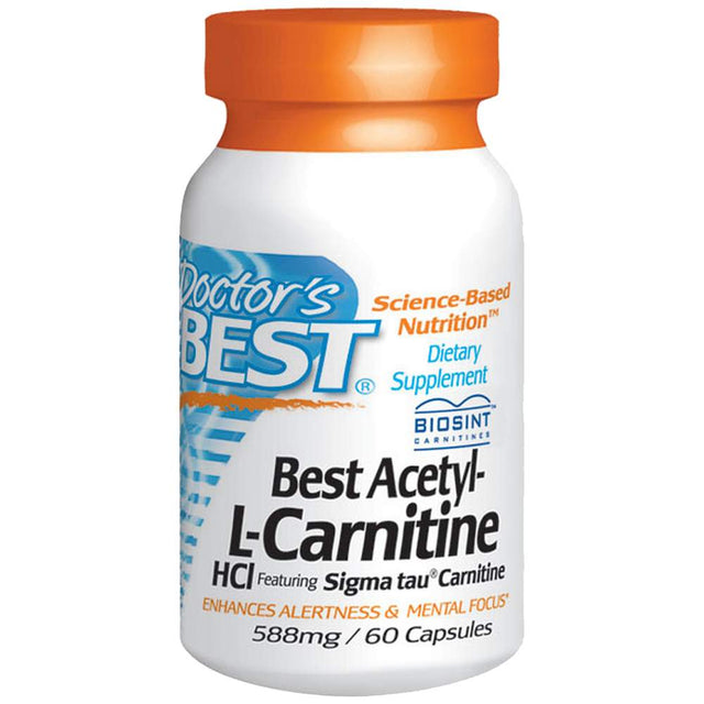BEST Acetyl-L-Carnitine 500 mg - 60 капсули  Doctor’s Best - Nutra Best Bulgaria