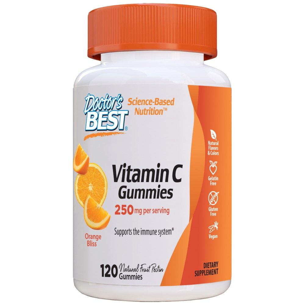 Vitamin C | Chewable Gummies - 120 желирани бонбони  Doctor’s Best - Nutra Best Bulgaria