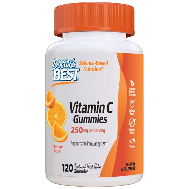 Vitamin C | Chewable Gummies - 120 желирани бонбони  Doctor’s Best - Nutra Best Bulgaria