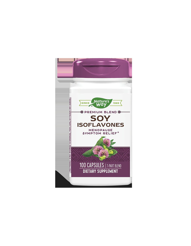 Соеви изофлавони - премиум формула - При менопауза, 500 mg, 100 капсули  Nature’s Way - Nutra Best Bulgaria