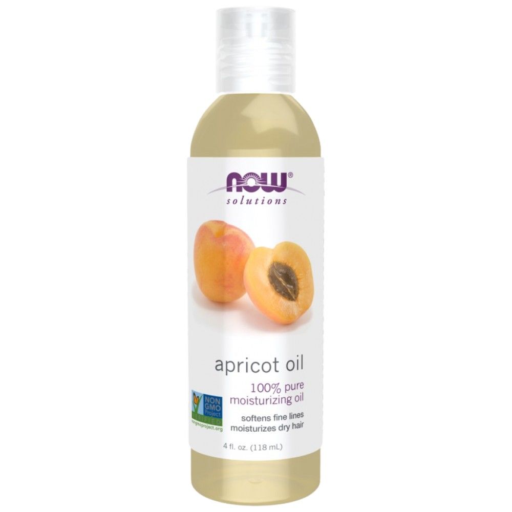 Apricot Oil | 100% Moisturizing Oil - 118 мл  NOW Foods - Nutra Best Bulgaria