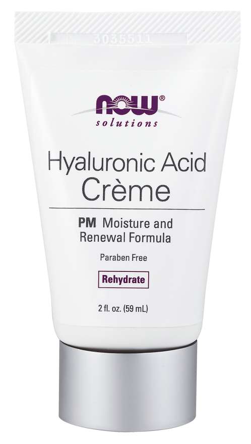 Нощен крем с хиалуронова киселина - HYALURONIC ACID CREAM NIGHT FORMULA - 59 ml  NOW Foods - Nutra Best Bulgaria