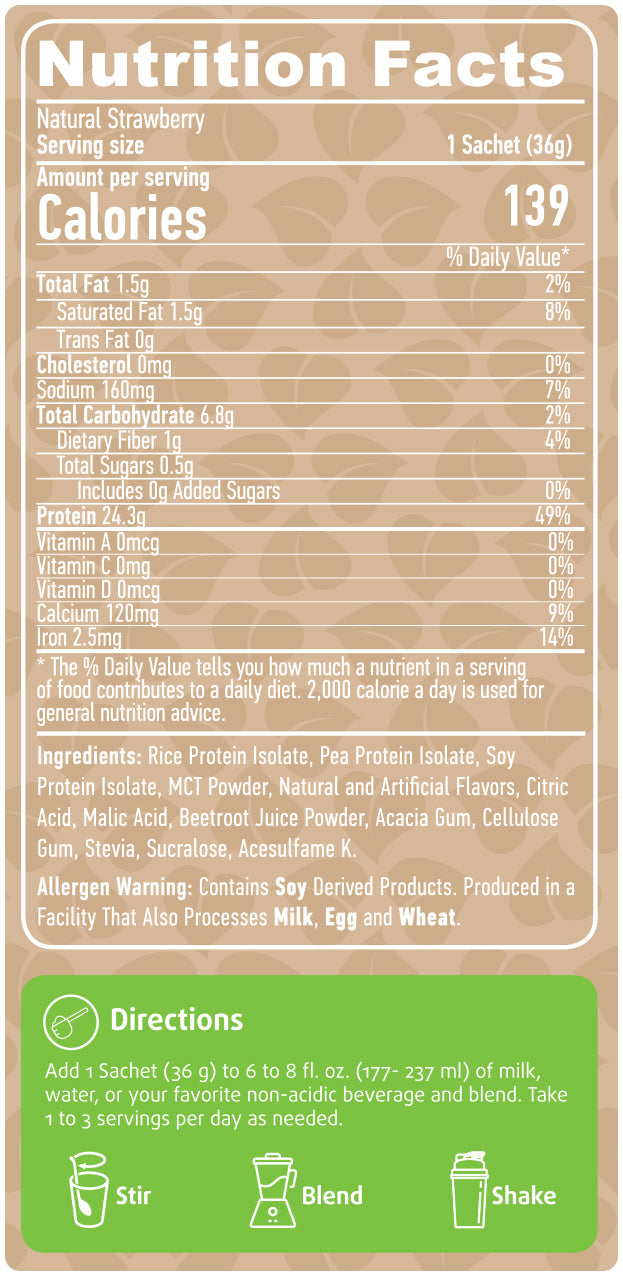 Vegan Protein - 0.036 kg  Haya Labs - Nutra Best Bulgaria