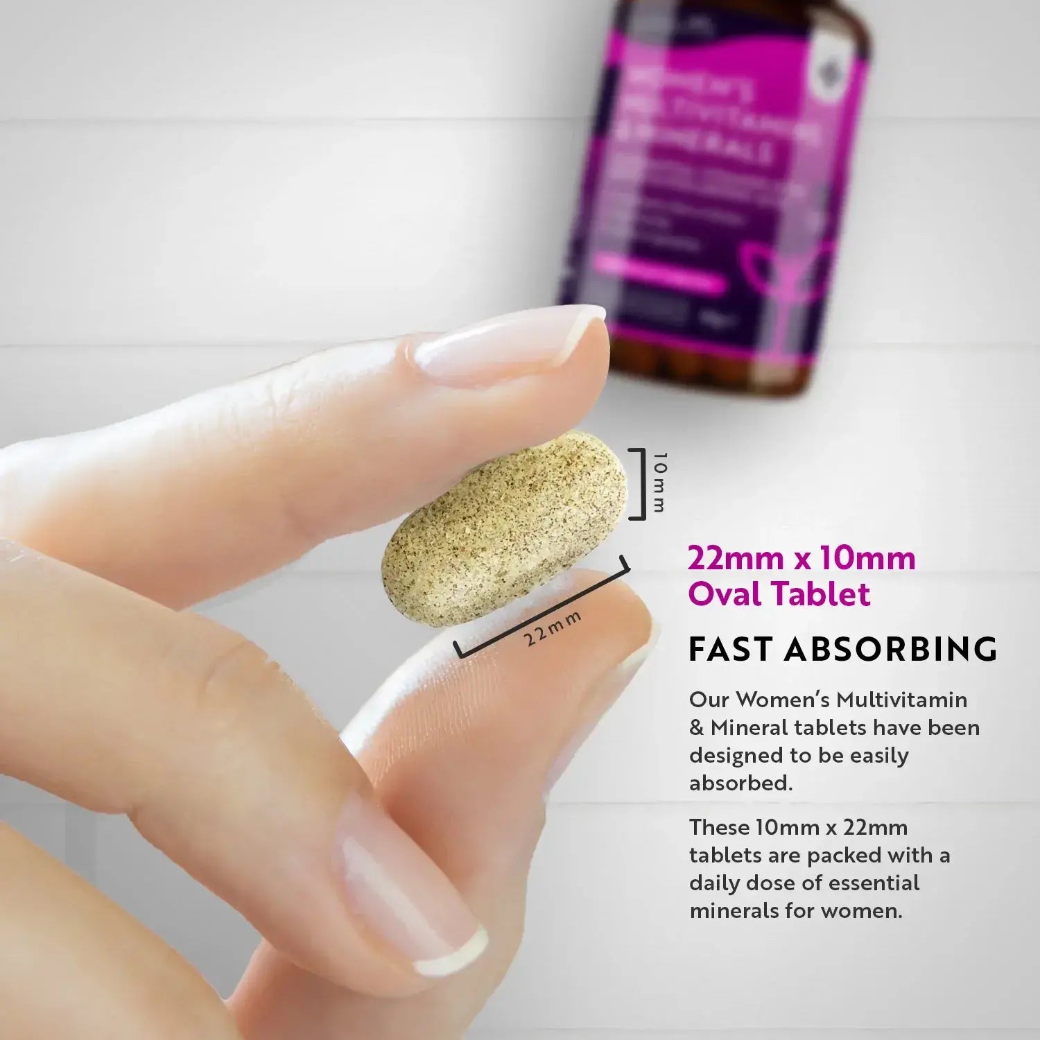 Women's Multivitamins with Biotin and Hyaluronic Acid 180 Vegan Tablets  Nutravita - Nutra Best Bulgaria