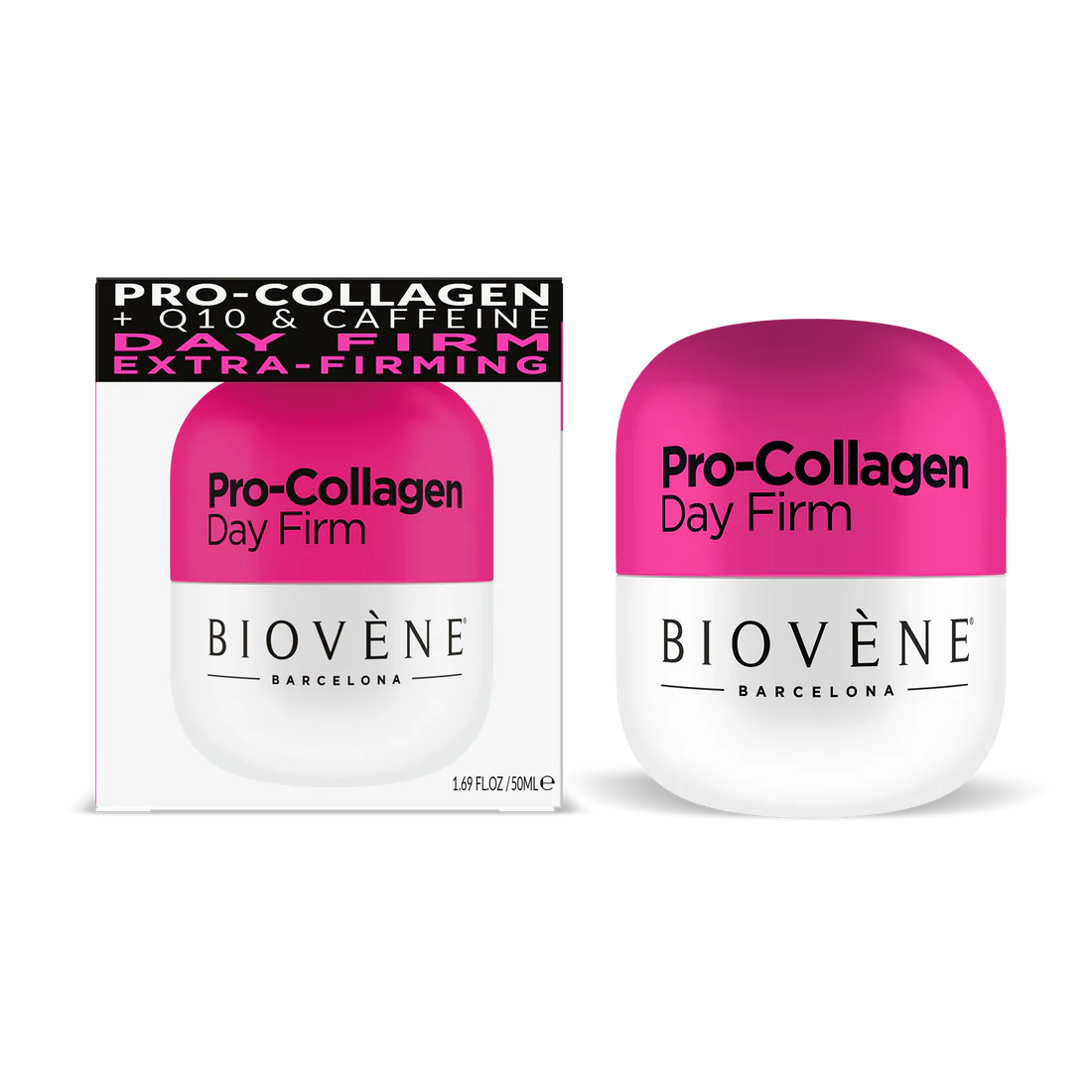PRO-COLLAGEN Дневен крем с колаген за стегната и гладка кожа - 50 мл  Biovène Barcelona - Nutra Best Bulgaria